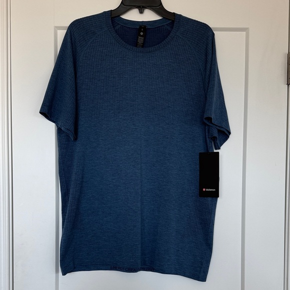 lululemon athletica Other - lululemon athletica Men's Metal Vent Tech Short Sleeve Blue Tee, NWT, XL